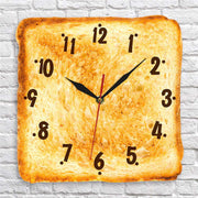 Home Decor Realistic Baked Bread Modern Wall Clock