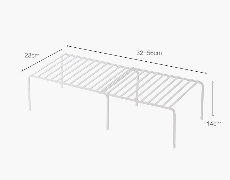 Retractable kitchen rack kitchen multi-layer storage single shelf