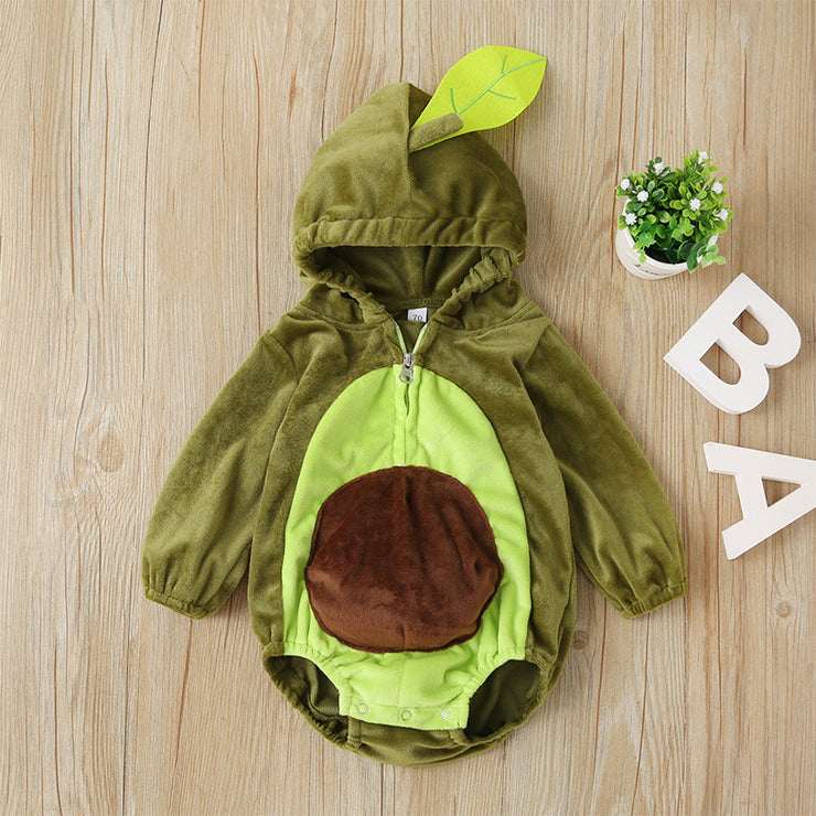 baby hooded fleece jumpsuit