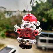 Crystal Santa Claus Home Decor Pendant