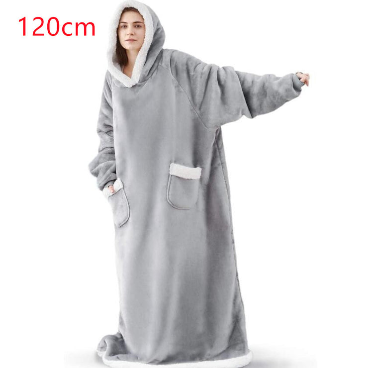 Winter TV Hoodie Blanket Winter Warm Home Clothes