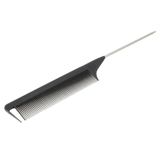 Hot Fashion Black Fine-tooth Comb Metal Pin