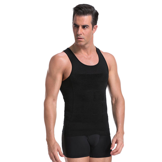 Be-In-Shape Men Slimming Body Shaper Waist Trainer Vest Tummy Control