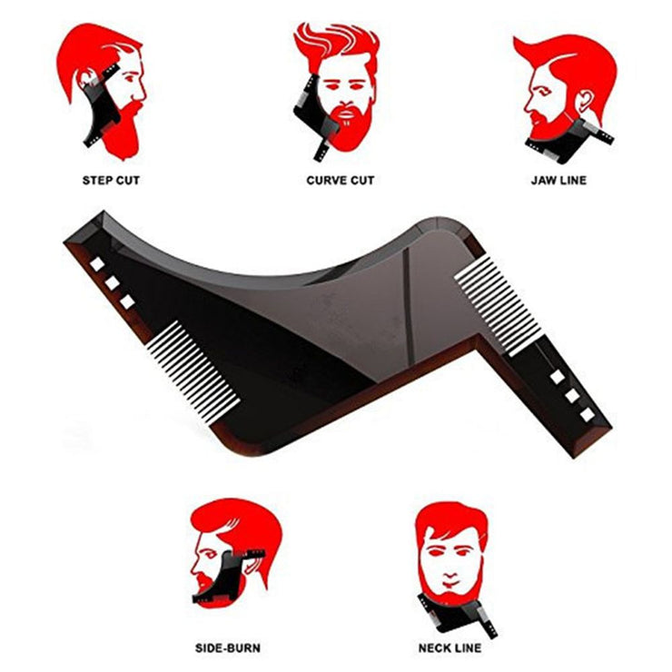 Hot 1PCS High Quality Beard Shaping Styling Template PLUS Beard Comb