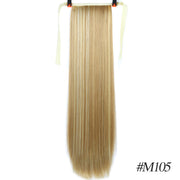 Synthetic Hair Fiber Heat-Resistant Straight Hair With Ponytail