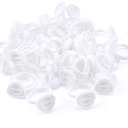 Wholesale 50/100Pcs Disposable Eyelash Extension Glue Rings