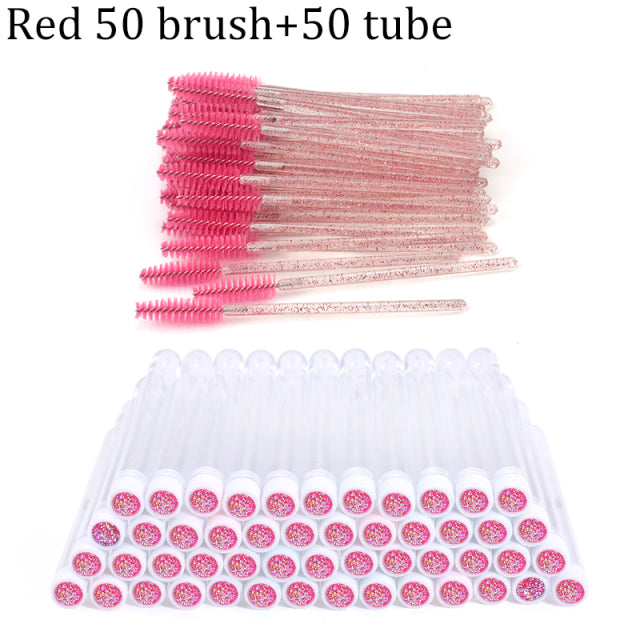 Reusable Eyebrow Brush Tube Disposable