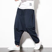 Chinese Style Harem Pants Men Streetwear Casual Joggers Mens Pants