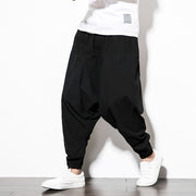 Chinese Style Harem Pants Men Streetwear Casual Joggers Mens Pants