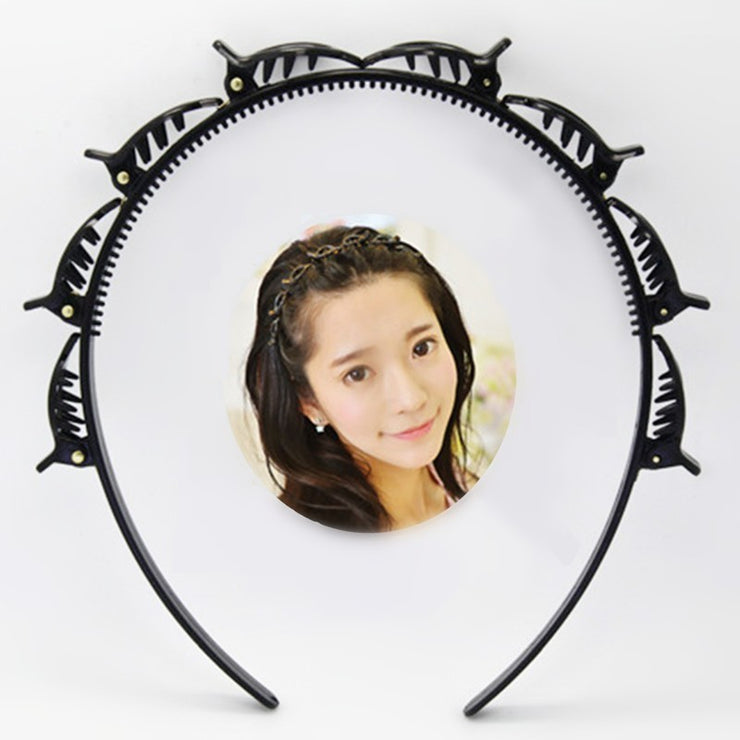 Black Braider Hair Clip Burst Pin Hairdo Bring Hair