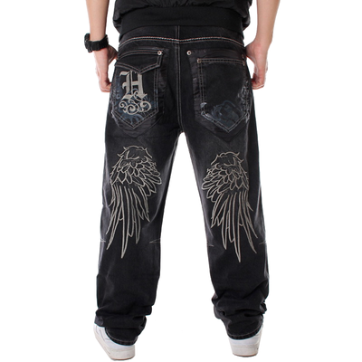 Men Street Dance Hiphop Jeans Fashion Embroidery