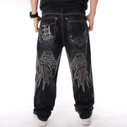 Men Street Dance Hiphop Jeans Fashion Embroidery