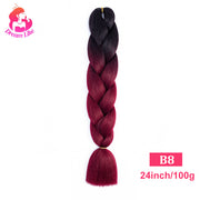 Dream Like 24 inch Ombre Color Synthetic Hair Braids Pre Stretched Wholesale