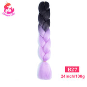 Dream Like 24 inch Ombre Color Synthetic Hair Braids Pre Stretched Wholesale