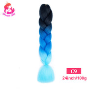 Dream Like 24 inch Ombre Color Synthetic Hair Braids Pre Stretched Wholesale