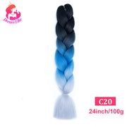 Dream Like 24 inch Ombre Color Synthetic Hair Braids Pre Stretched Wholesale