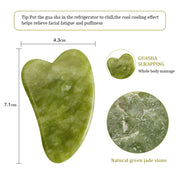 Natural Rose Jade Gua Sha Gouache Scraper Massager