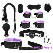 BDSM Kits Adults Sex Toys For Women Men Handcuffs Nipple Clamps