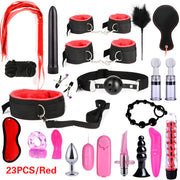 BDSM Kits Adults Sex Toys For Women Men Handcuffs Nipple Clamps