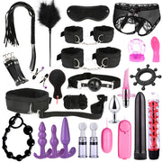 BDSM Kits Adults Sex Toys For Women Men Handcuffs Nipple Clamps