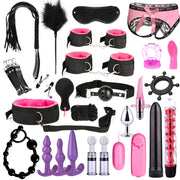 BDSM Kits Adults Sex Toys For Women Men Handcuffs Nipple Clamps