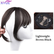 Black/Light Brown Clip In Hair Bangs Hairpiece Accessories Synthetic