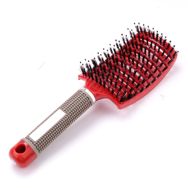 Girls Hair Scalp Massage Comb Hairbrush Bristle Nylon