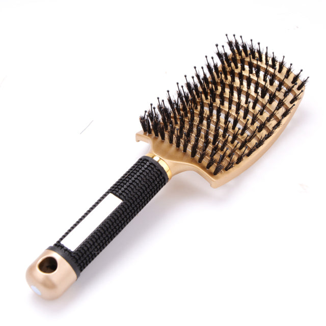 Girls Hair Scalp Massage Comb Hairbrush Bristle Nylon