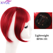 Black/Light Brown Clip In Hair Bangs Hairpiece Accessories Synthetic