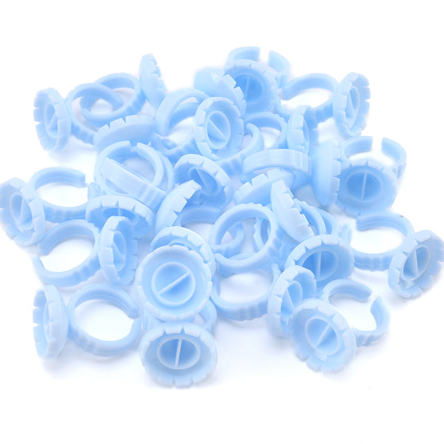 Wholesale 50/100Pcs Disposable Eyelash Extension Glue Rings