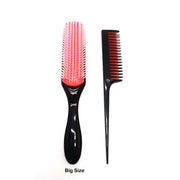 Hair Comb 9 &amp; 5-Row Detangling Hair Brush Rat Tail Comb