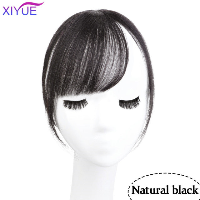 Black/Light Brown Clip In Hair Bangs Hairpiece Accessories Synthetic