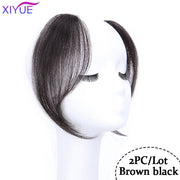 Black/Light Brown Clip In Hair Bangs Hairpiece Accessories Synthetic