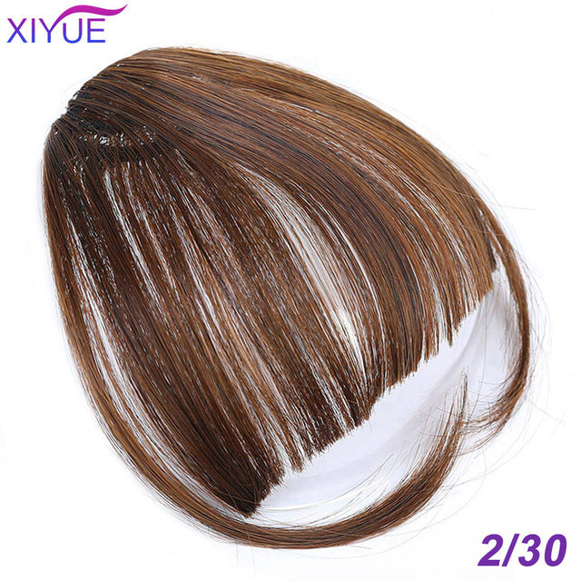 Black/Light Brown Clip In Hair Bangs Hairpiece Accessories Synthetic