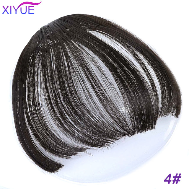 Black/Light Brown Clip In Hair Bangs Hairpiece Accessories Synthetic