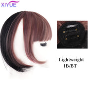 Black/Light Brown Clip In Hair Bangs Hairpiece Accessories Synthetic