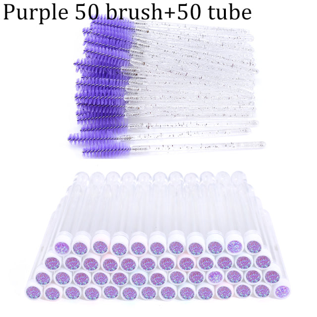 Reusable Eyebrow Brush Tube Disposable