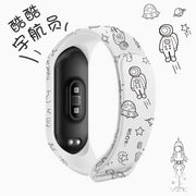 Strap For Xiaomi Mi Band 4 3 5 6 watch band Creative graffiti style