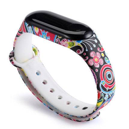 Strap For Xiaomi Mi Band 4 3 5 6 watch band Creative graffiti style