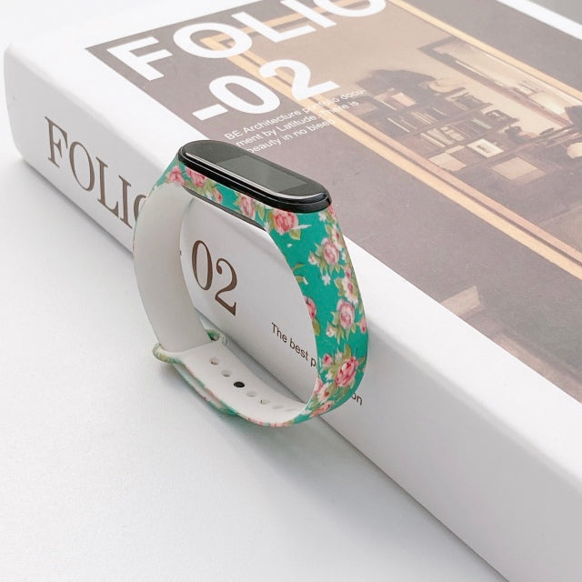 Strap For Xiaomi Mi Band 4 3 5 6 watch band Creative graffiti style