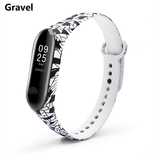 Strap For Xiaomi Mi Band 4 3 5 6 watch band Creative graffiti style