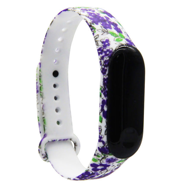 Strap For Xiaomi Mi Band 4 3 5 6 watch band Creative graffiti style