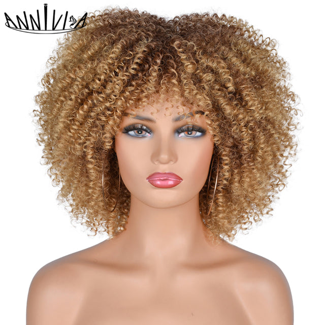 Short Hair Afro Kinky Curly Wigse