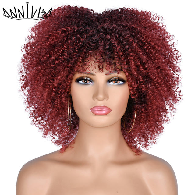 Short Hair Afro Kinky Curly Wigse