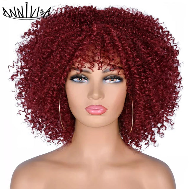 Short Hair Afro Kinky Curly Wigse