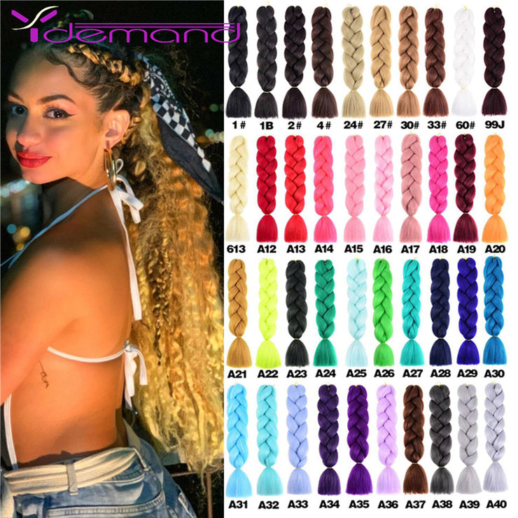 Y Demand 24 Inch Ombre Color Synthetic Braids