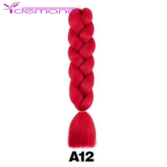 Y Demand 24 Inch Ombre Color Synthetic Braids