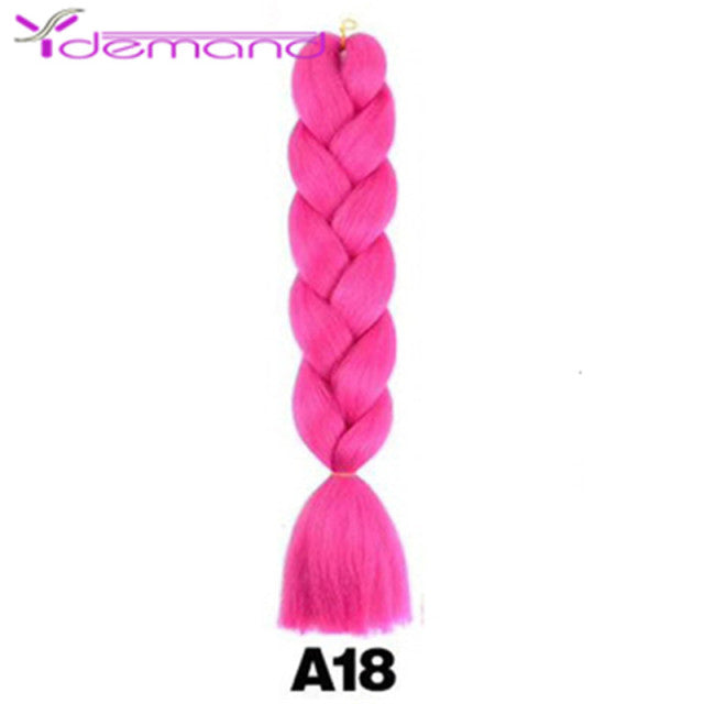 Y Demand 24 Inch Ombre Color Synthetic Braids