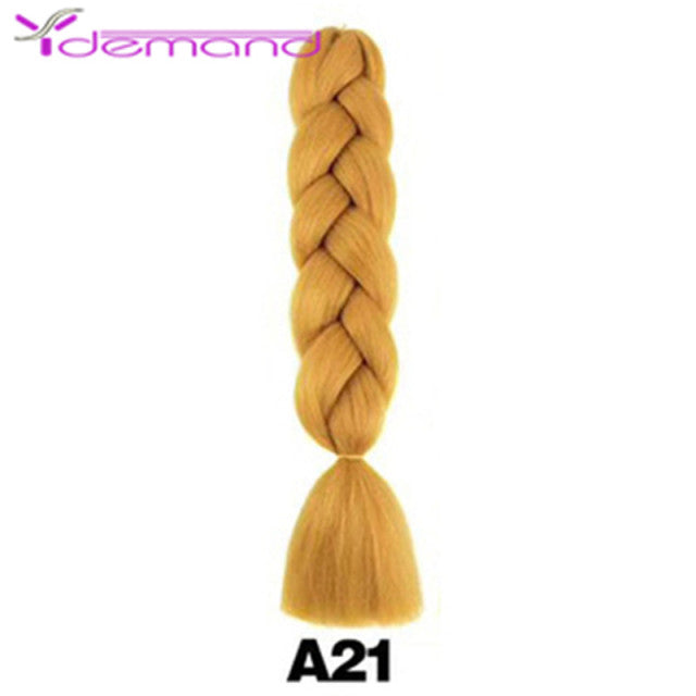 Y Demand 24 Inch Ombre Color Synthetic Braids