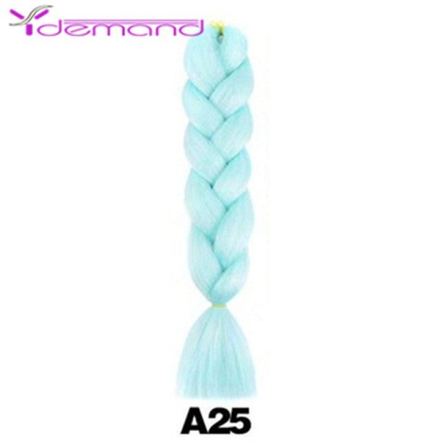 Y Demand 24 Inch Ombre Color Synthetic Braids